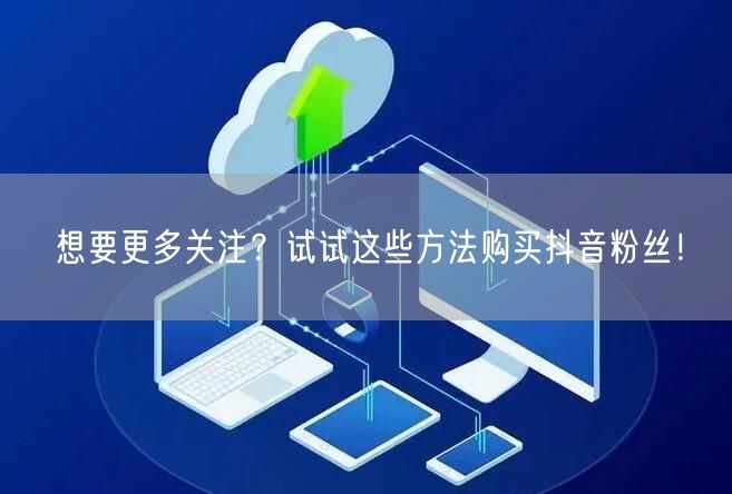想要更多关注？试试这些方法购买抖音粉丝！